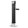 Trailer Jack, 8000 lbs Dynamic Load Capacity, Weld-on Pipe-Mount Swivel Trailer Jack with Ergonomic Handle, 15-inch Vertical Travel, Suitable for RV