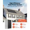 2400W 48V Complete Solar Power Kit, 12PCS 200W Monocrystalline Solar Panels + 51.2V 100Ah LiFePO4 Battery + 48V 5000W Hybrid Inverter