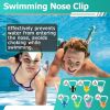 28 Pcs Swimming Nose Clip, Silicone Waterproof Swim Nose Plugs for Kids