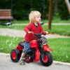 Ride On Motorcycle, 6V Ride on Bubble Car, 3 Wheeled Electric Motorcycle for Kids w/ LED Headlight, Music, Red