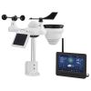 7-in-1 Wireless Weather Station with Wi-Fi, 7" TFT Colorful Display, Solar-Powered Outdoor Sensor, Indoor & Outdoor Monitoring, Includes Temperature