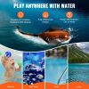 Remote Control Manta Ray Toy, 2.4GHz High Simulation Robot Manta Ray with Light, 2 Rechargeable Batteries, for Pool, Bathtub or Lake