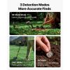 Metal Detector for Adults, 8", Professional High Accuracy Gold Detector, IP68 Waterproof Search Coil with Display, Headphones, 3 Modes