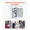 3-Shelf First Aid Cabinet, 1000 Pieces, Large Capacity First Aid Kit, Wall Mounted Medicine Cabinet, OSHA & ANSI 2015 (Class A)