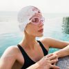 2pcs Silicone Swim Cap for Women Men, High Elasticity Comfortable Non-Slip Swimming Cap for Girls & Boys