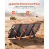 100W Bifacial Solar Panel, 16BB N-Type Foldable Monocrystalline Solar Panel Charger 24% Efficiency, Portable with MC4 Output, USB-A (QC3.0)