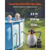 Sand Filter Pump for Above Ground Pool, 13 in, 3500 GPH, 3/4 HP Swimming Pool Sand Filter Pump System