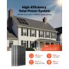 1200W 24V Complete Solar Power Kit, 6*200W Monocrystalline Panels + 25.6V 300Ah LiFePO4 Battery + 60A MPPT Charge Controller + 3KW Power Inverter