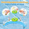 Baby Pool Float with Canopy, Inflatable Baby Swim Float with UPF50+ Sun Protection, Infant Pool Float with Toy Play Console,Safety Handles & Leashes