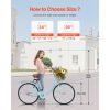 Cruiser Bike, 1-Speed, 26-Inch Light Blue Beach Cruiser Bike with Large Capacity Basket and Rear Rack