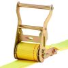 Ratchet Straps, 2 in x 15 ft, 30 Pack E-Track Tie Down Straps, 4400 lbs Break Strength & 1460 lbs Rated Load, Tie Down Ratcheting for Moving, Trailers