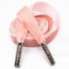 Single-Sided Velvet Flat Drawstring Decorative Replacement Drawstring for Hoodies Sweatpants Shorts,Flesh Pink
