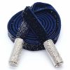 Silver Metallic Drawstring Single-Sided Velvet Decorative Drawstring Hoodies Sweatpants Shorts Replacement Drawstring,Dark Blue