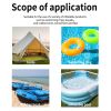 JUE FISH Rubber Swimming Ring Patch, Swim Ring Patch Self-Adhesive Seal