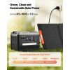 Portable Power Station, 2400W Portable Solar Generator with 200W Foldable Solar Panel