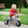 Ride On Motorcycle, 6V Ride on Bubble Car, 3 Wheeled Electric Motorcycle for Kids w/ LED Headlight, Music, Cream White