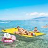 9' x 6' Lily Pad Water Mat for 2 Adults, Floating Water Pad for Lake, Pool, Ocean, Beach, and Boating, Yellow