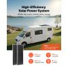 V200W 12V Complete Solar Power Kit, 2PCS 100W Monocrystalline Solar Panels + 12.8V 50Ah LiFePO4 Battery + 40A Charge Controller + 800W Power Inverter