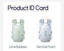 3D Infant Carrier with Waist Support, Cloud Sea Blue Foam Outer Jacket Strap, Ergonomic Backpack Strap for Newborns