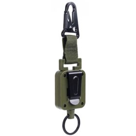 Outdoor Fishing Retractable Metal Hanging Buckle (Type: Style A, Color: Green)