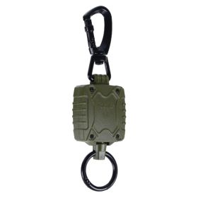 Outdoor Fishing Retractable Metal Hanging Buckle (Type: Style B, Color: Green)