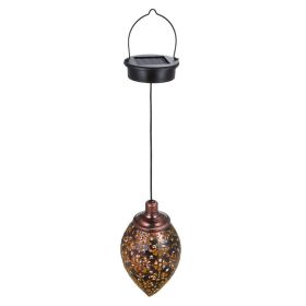 1pc Garden Solar Landscape Light LED Lantern Outdoor Hanging Waterproof Light Courtyard Hollow Decorative Projection Lamp (Quantity: 1Pc)