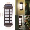 2pcs Extended Solar Light Outdoor Wall Light; Courtyard Garden Villa Ground Light; Waterproof Wall Fence Stair Light Decorative Wall Light