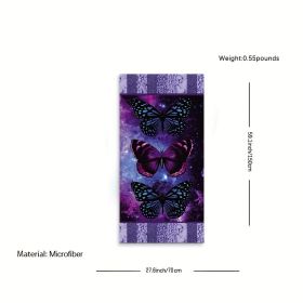 1pc Boho Sandproof Beach Towels, Vacation Beach Accessories, Fast Dry Beach Accessories, For Travel Swim Pool Yoga Camping, Bathroom Accessories (Color: butterfly)