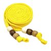 Cotton Flat Drawstring Wooden Beads Decorative Replacement Drawstring for Sweatshirt Hoodies Sweatpants Shorts,Yellow