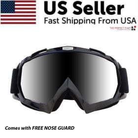 Motocross Goggles Racing Off-Road Dirt Bike ATV UTV BMX MX XC Motorcycle Eyewear (Color: Black)