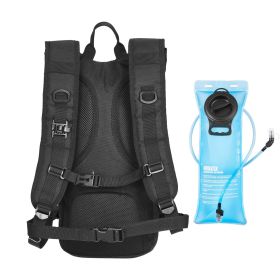 Hydration Backpack, Water Backpack with 3L TPU Water Bladder, Tactical Molle Hiking Hydration Pack with Storage for Men Women (Type: Tactical, Color: Black)