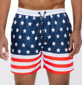 American Flag Swim Shorts (Color: Flag, size: 2XL)