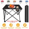 1Pc/2Pcs Options -- Foldable Camping Table Portable Picnic Table Lightweight Travel Desk with 2 Cup Holders Carrying Bag