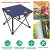 1Pc/2Pcs Options -- Foldable Camping Table Portable Picnic Table Lightweight Travel Desk with 2 Cup Holders Carrying Bag