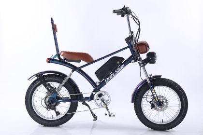 2000W peak power electric bike 31MPH 48V 20.8Ah, 20'' fat tire commuting E-BIKE For adult (Color: brown seat)
