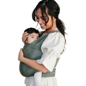 Baby Wrap, Buttery-Soft Baby Carrier Newborn to Toddler 8-25 Lbs., Lightweight & Hands-Free Breathable Summer Carrier (Color: Basil)
