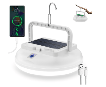 USB Solar Camping Light with Remote Control - Folding Rechargeable Lantern, 360°Lighting Waterproof Hanging Tent Lights Outdoor Light for Camping (Style: Electric Lantern)