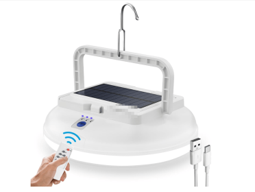 USB Solar Camping Light with Remote Control - Folding Rechargeable Lantern, 360°Lighting Waterproof Hanging Tent Lights Outdoor Light for Camping (Style: with Remote Control)