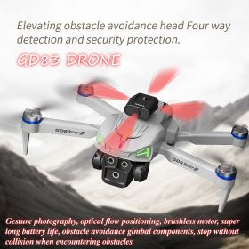 GD83 Collapsible Quadcopter, RC Drone with Infrared Obstacle Avoidance, Headless Mode & One-key Takeoff/Landing, 3 Speed Modes (Color: Grey)