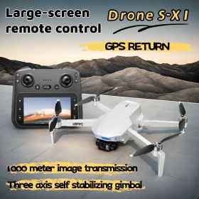 S-X1 Aerial Drone, GPS Drone with Auto Return & Optical Flow Positioning, 7m/s High Speed RC Drone, 25mins Flight Time 120m Altitude (Color: White)