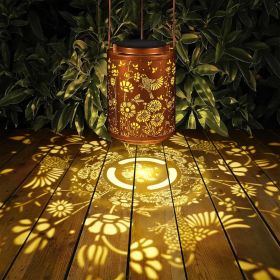 Hummingbird Solar Lanterns Garden Decor Birthday Gifts for Women Mon Grandma Metal Hanging Solar Lights Outdoor Decoration for Outside LED Lanterns fo (Style: bird)
