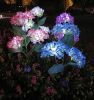 4-piece set of outdoor solar courtyard lights - larger and more realistic embroidered ball flower lights