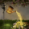 Ouddy Decor Fairy Garden Decor with Solar Watering Can