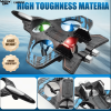 Remote Control Airplane Drone with Battery, Suitable for Boys/adults Aged 8-12, Foam Airplane Toy, Stable Hovering, 360° Flips, LED Lights