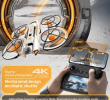 A21 MAX UAV] [Two types of remote controls available] HD electric adjustment dual cameras, equipped with a 4.5-inch screen