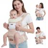 Baby Carrier with Hip Seat, 6-in-1 Baby Carrier Newborn to Toddler, Forward-Facing Carry for Active Babies, Adjustable Detachable Infant Carrier