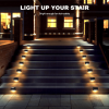 32/16 PCS Solar Deck Lights Outdoor, Solar Step Lights Waterproof Led Solar lights for Outdoor Stairs, Step , Fence, Yard, Patio