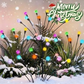 Solar Garden Lights, LED Swaying Solar Lights Outdoor Waterproof, Warm White Firefly Outdoor Decorative Lights, Garden Decor, Yard, Patio (Color: Color Changing  8)