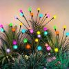 Solar Garden Lights, LED Swaying Solar Lights Outdoor Waterproof, Warm White Firefly Outdoor Decorative Lights, Garden Decor, Yard, Patio