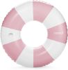 Giant Vintage Stripe Inflatable Tube Pool Float with Cup Holder 48" Large Pool Float for Adults Inner Tube Swimming Pool Toys Swim Rings Pool Lounger
